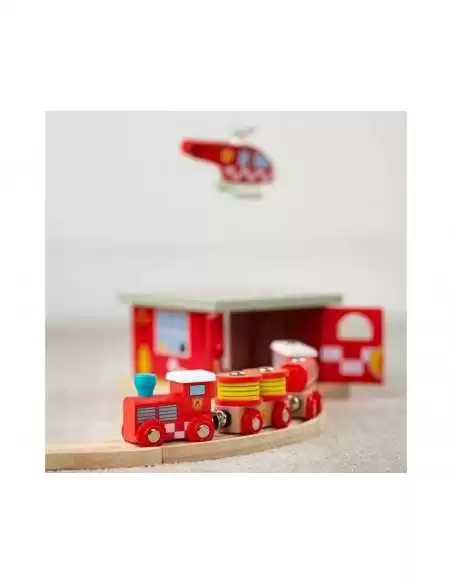 Bigjigs Rail Fire and Rescue Train Bigjigs Toys