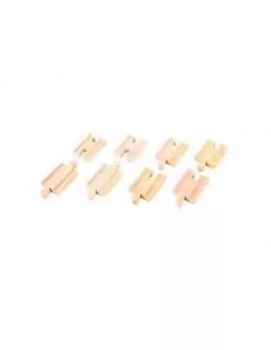 Bigjigs Rail Mini Track (Pack of 8)