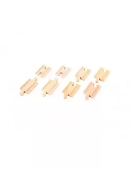 Bigjigs Rail Mini Track (Pack of 8) Bigjigs Toys