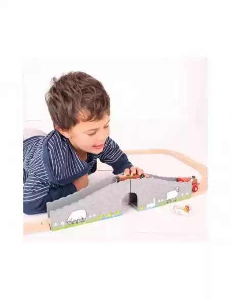 Bigjigs Rail Farm Bridge Bigjigs Toys