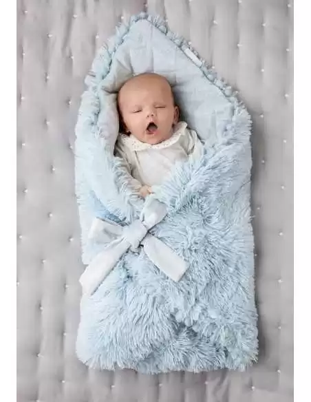 Bizzi Growin Baby Blanket Koochiwrap-Powder Blue Bizzi Growin