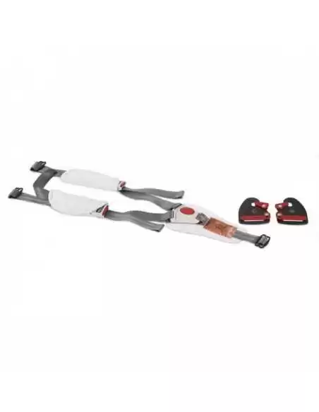 Bebecar Ip-Op Classic XL + Lie Flat Car Seat & LA3 Kit Travel System Pack-Silver Grey (521) Bebecar
