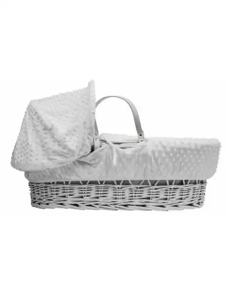 Kinder Valley White Dimple White Wicker Moses Basket 