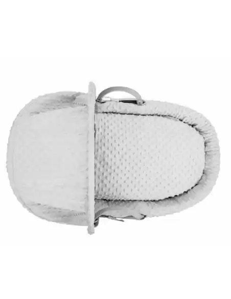 Kinder Valley White Dimple Grey Wicker Moses Basket 