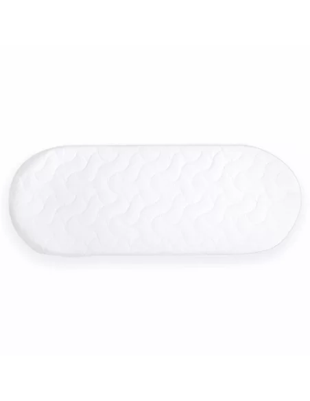 Clair de Lune Quilted Microfibre Palm Moses Basket/Noah Pod Mattress (74 x 28 cm) Clair De Lune