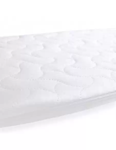 Clair de Lune Quilted Microfibre Palm Moses Basket/Noah Pod Mattress (74 x 28 cm) Clair De Lune