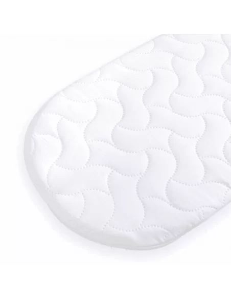 Clair de Lune Quilted Microfibre Wicker Moses Basket Mattress (65 x 28 cm) Clair De Lune