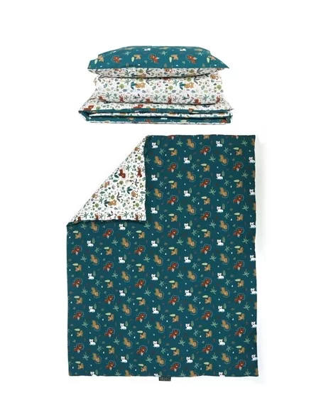 Jane Forrest 3 Piece Reversible Cot Bed Set-Jungle Johnston Prams