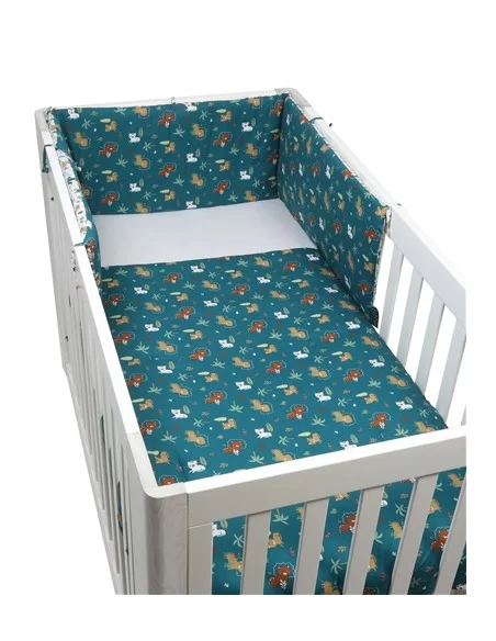 Jane Forrest 3 Piece Reversible Cot Bed Set-Jungle Johnston Prams