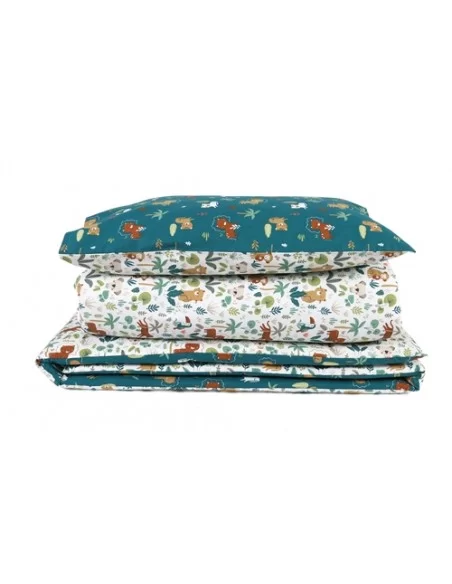 Jane Forrest 3 Piece Reversible Cot Bed Set-Jungle Johnston Prams