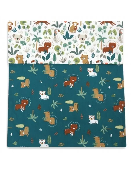 Jane Forrest 3 Piece Reversible Cot Bed Set-Jungle Johnston Prams