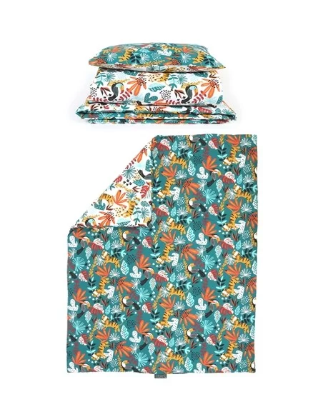 Jane Forrest 3 Piece Reversible Cot Bed Set-Rainforest Johnston Prams
