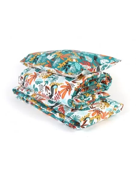 Jane Forrest 3 Piece Reversible Cot Bed Set-Rainforest Johnston Prams