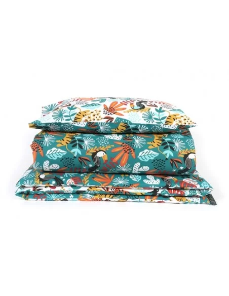 Jane Forrest 3 Piece Reversible Cot Bed Set-Rainforest Johnston Prams