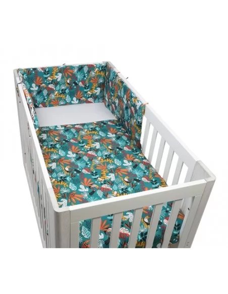 Jane Forrest 3 Piece Reversible Cot Bed Set-Rainforest Johnston Prams