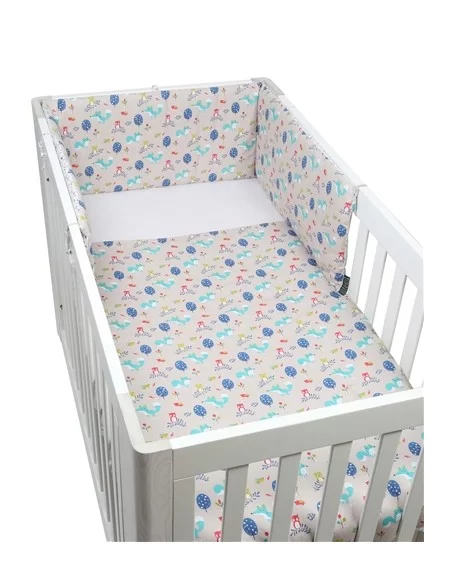 Jane Forrest 3 Piece Reversible Cot Bed Set-Woody Johnston Prams