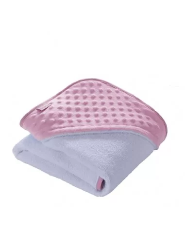 Clair de Lune Dimple Hooded Towel-Pink