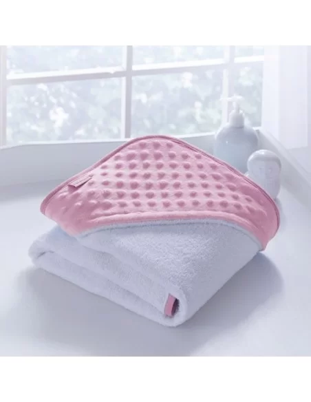 Clair de Lune Dimple Hooded Towel-Pink Clair De Lune