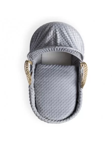 Clair de Lune Dimple Palm Moses Basket-Grey Clair De Lune