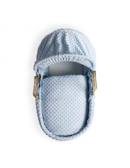 Clair De Lune Dimple Palm Moses Basket-Blue Clair De Lune