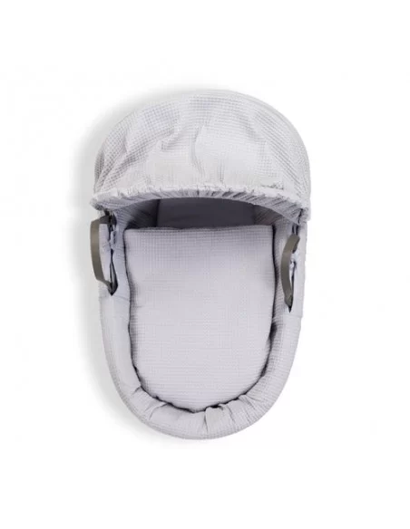 Clair de Lune Waffle Grey Wicker Moses Basket-Grey Clair De Lune