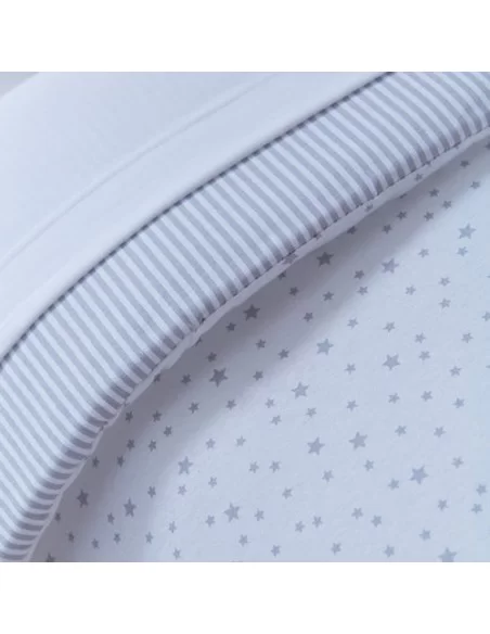 Clair de Lune Stars & Stripes 2 Pack Universal Bedside Crib Fitted Sheets Clair De Lune
