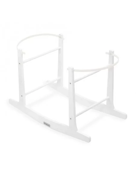 Clair de Lune Standard Rocking Moses Basket Rocking Stand-White Clair De Lune