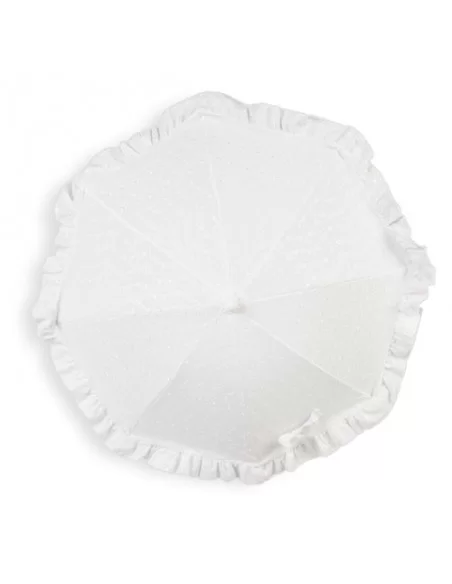 Clair de Lune Broderie Anglaise Sun Parasol-White Clair De Lune