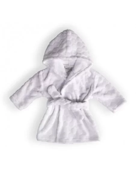 Clair de Lune Marshmallow Dressing Gown White-Small (6-12 Months) Clair De Lune