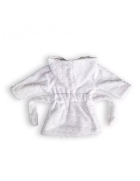 Clair de Lune Marshmallow Dressing Gown White-Small (6-12 Months) Clair De Lune