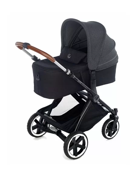 Jane Crosslight Micro Koos iSize R1 10 Piece Travel System Bundle-Cold Black Johnston Prams