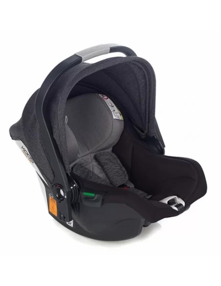 Jane Crosslight Micro Koos iSize R1 10 Piece Travel System Bundle-Cold Black Johnston Prams