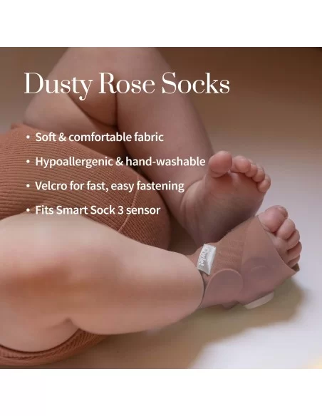 Owlet Smart Sock 3 Baby Monitor-Dusty Rose Owlet