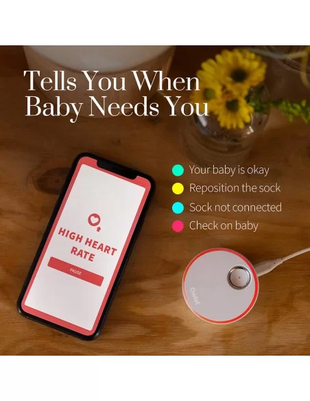 Owlet Smart Sock 3 Baby Monitor-Dusty Rose Owlet