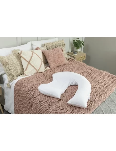 Dreamgenii® Pregnancy Support and Feeding Pillow-White Dream Genii