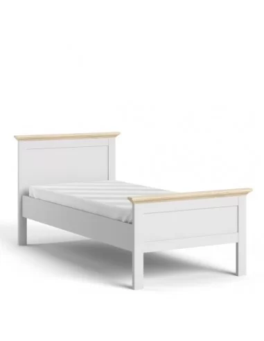 FTG Paris Single Bed (90 x 200)-White...