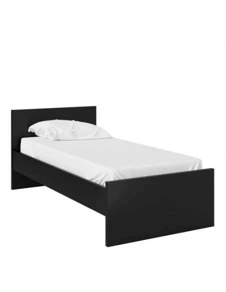 FTG Naia Single Bed 3ft (90 x 190) in Black Matt Furniture To Go