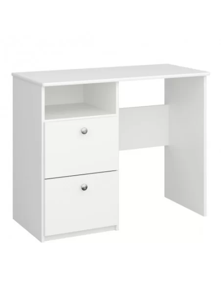 FTG Alba 2 Drawer Desk White Furniture To Go