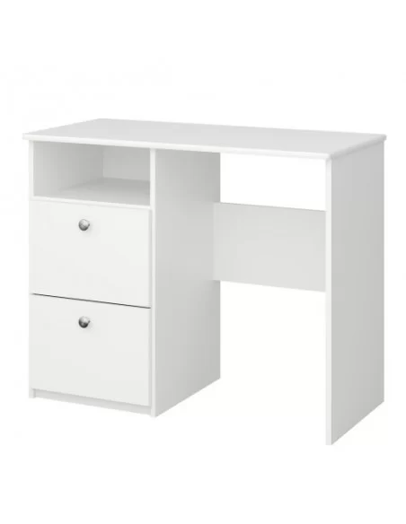 FTG Alba 2 Drawer Desk White Furniture To Go
