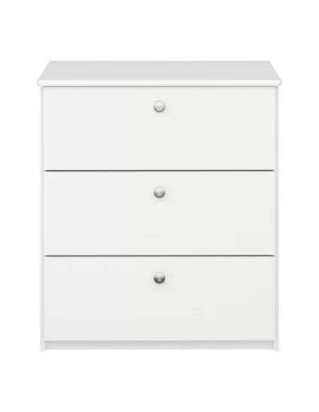 FTG Alba 3 Drawer Chest White Furniture To Go