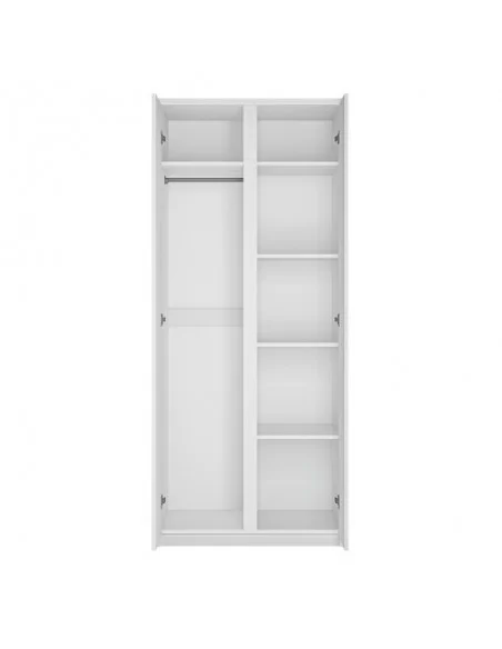 FTG Fribo 2 Door Wardrobe-White Furniture To Go