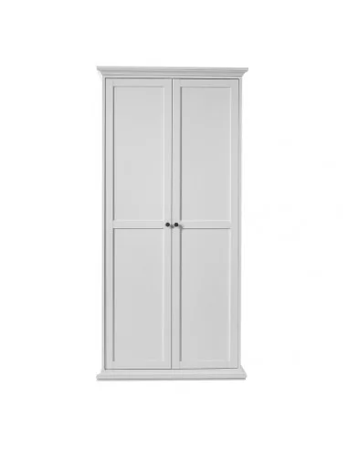 FTG Paris Wardrobe With 2 Doors-White