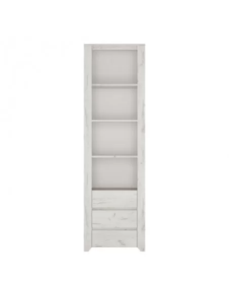 FTG Angel Tall Narrow 3 Drawer Bookcase Furniture To Go