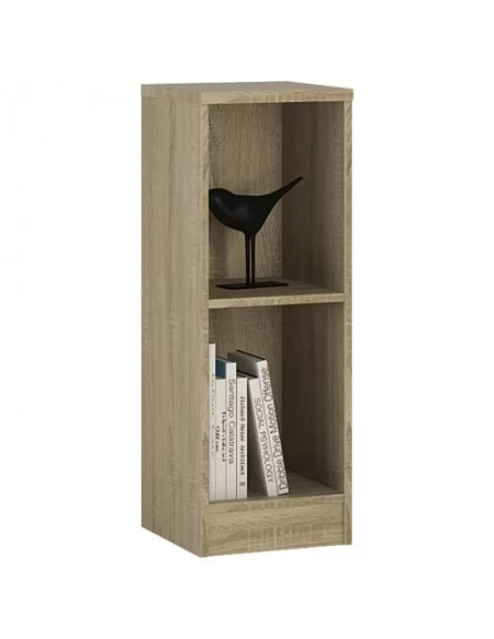 FTG 4 You Low Narrow Bookcase-Sonama Oak Furniture To Go