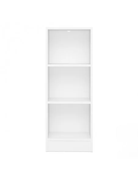 FTG Basic Low Narrow Bookcase-Pearl White Furniture To Go