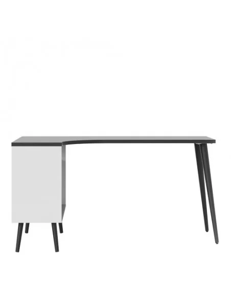 FTG Oslo Desk 2 Drawer-Black Matt Furniture To Go