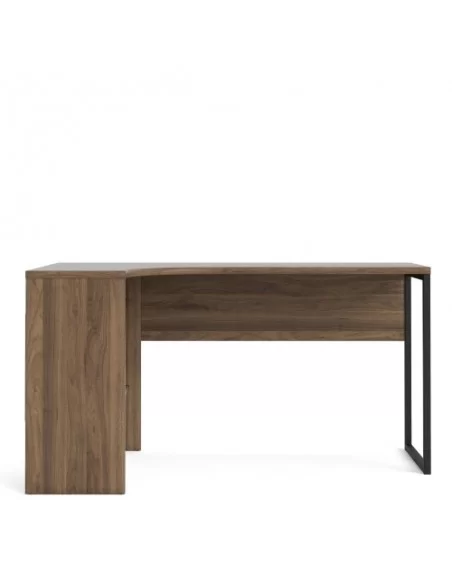 FTG Function Plus Corner Desk 2 Drawers-Walnut Furniture To Go