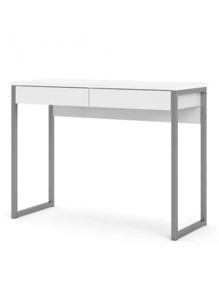 FTG Function Plus Desk 2 Drawers-White High Gloss Furniture To Go