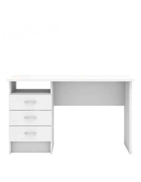 FTG Function Plus Desk 3 Drawers-White Furniture To Go