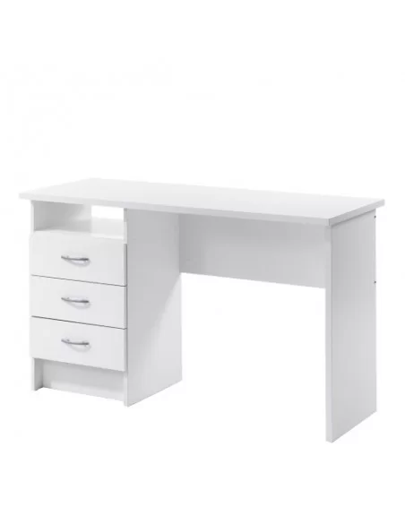 FTG Function Plus Desk 3 Drawers-White Furniture To Go